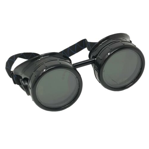 Steampunk Welding Goggles glasses biker motorcycle cyber gothic punk costume - Picture 1 of 4