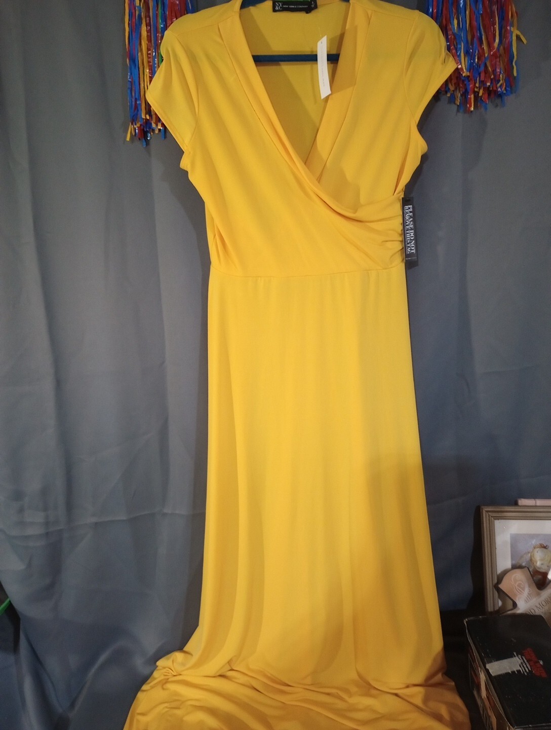 New York And Co. Yellow 💛 Maxi Dress S. New Just Lovely! eBay