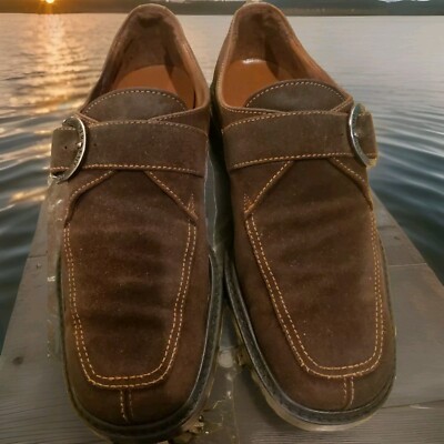 Italian Designer VERSACE CLASSIC V2 Men 8.5 Dark Brown Suede  display picture 2