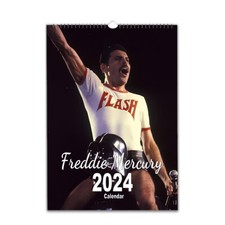 80s Freddie Mercury Full Photo 2027/28 personalised Calendar Choose Start