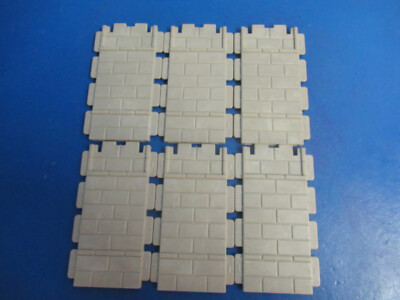 6 x Mauer Mauerteil für 3666 3667 3450 Ritterburg Playmobil