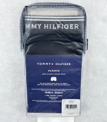 NIP vtg TOMMY HILFIGER MEN S CLASSIC BOXER BRIEF UNDERWEAR size XL black 2008