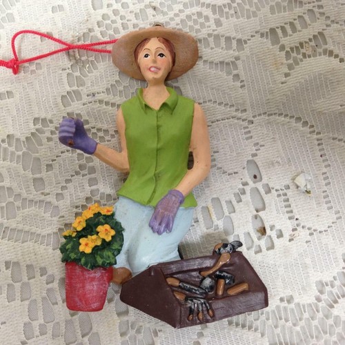 Spring Lady Ornament 4in x 3in - Picture 2 of 3