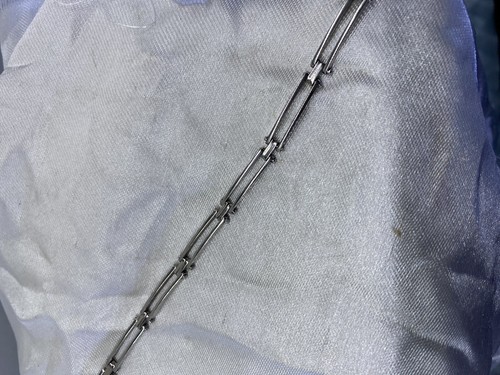 Fancy Sterling Silver Link Bracelet 7” - Picture 4 of 10