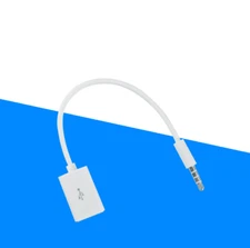 10pcs USB 2.0 to 3.5mm aux audio conversion line / car recording line