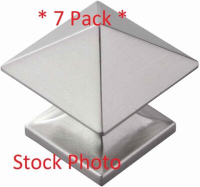 7 Pack -Hickory Hardware P3015-Sn 1-1/4'' Knob Satin Nickel