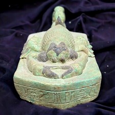 Rare Antique Scarab Statue Egyptian Pharaonic BC Unique Ancient Antiques