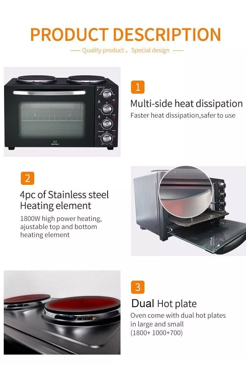 Multi function toaster oven top