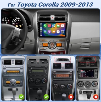 Car Radio Stereo Carplay For 2009-2013 Toyota Corolla 2+32G Navi EQ