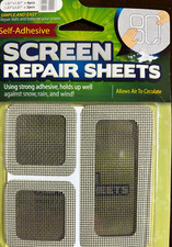Self-Adhesive Window Screen Repair Patches Kit, BOGO - 6 pcs - 2 for 1