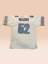 Vintage Mitchell & Ness Brazile Oilers 1980 Throwback Jersey White Size 52 NFL