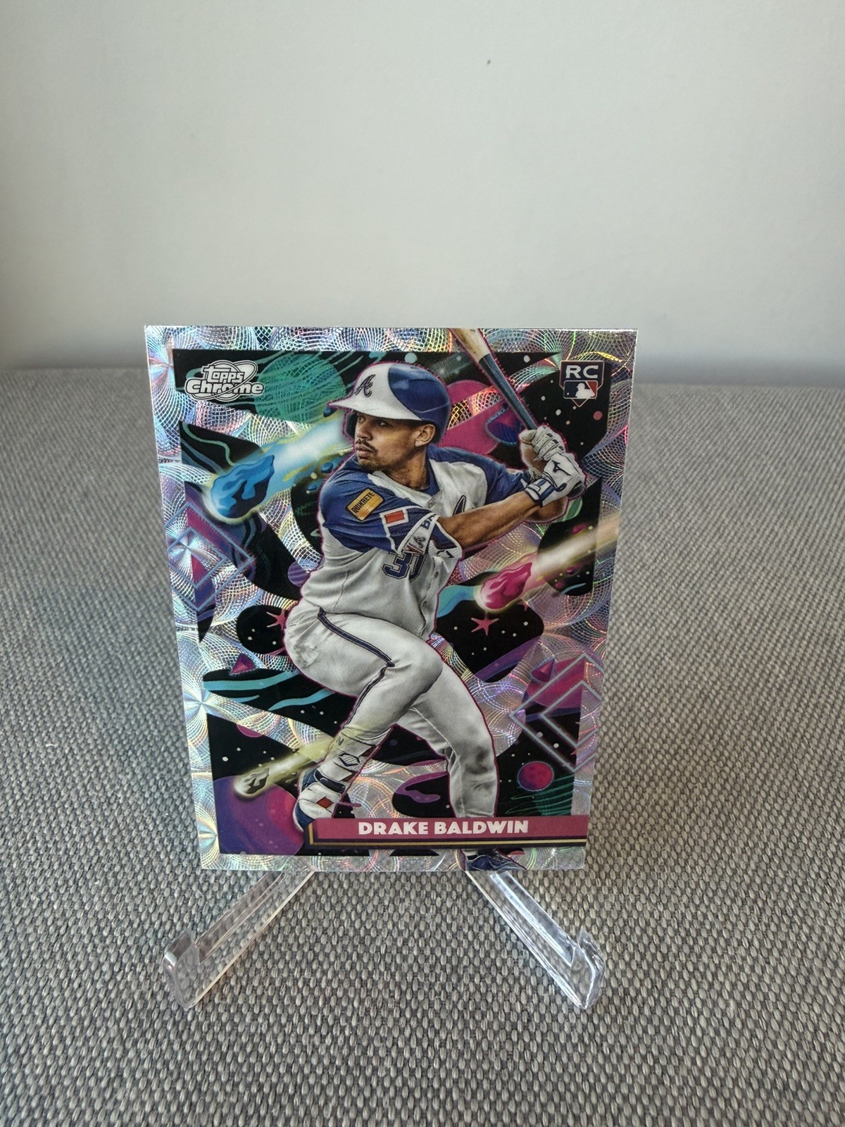 2025 Topps Cosmic Chrome Drake Baldwin Nucleus Refractor Rookie RC #96 NL ROY