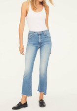 NWT Mother Denim Insider Crop Step Fray in Shoot To Thrill Size 24, 26, 27 228