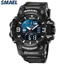 SMAEL Men Digital Electronic Wristwatch Male Quartz Watch LED Military Watches