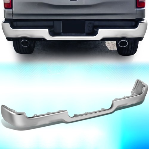 For 2019-2024 Ram 1500 Dual Exhaust Rear Bumper Face Bar Polished ...