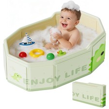 Foldable Baby Bath, Collapsible Baby Bathtub 3M-8Y, Portable Travel Baby Bath...