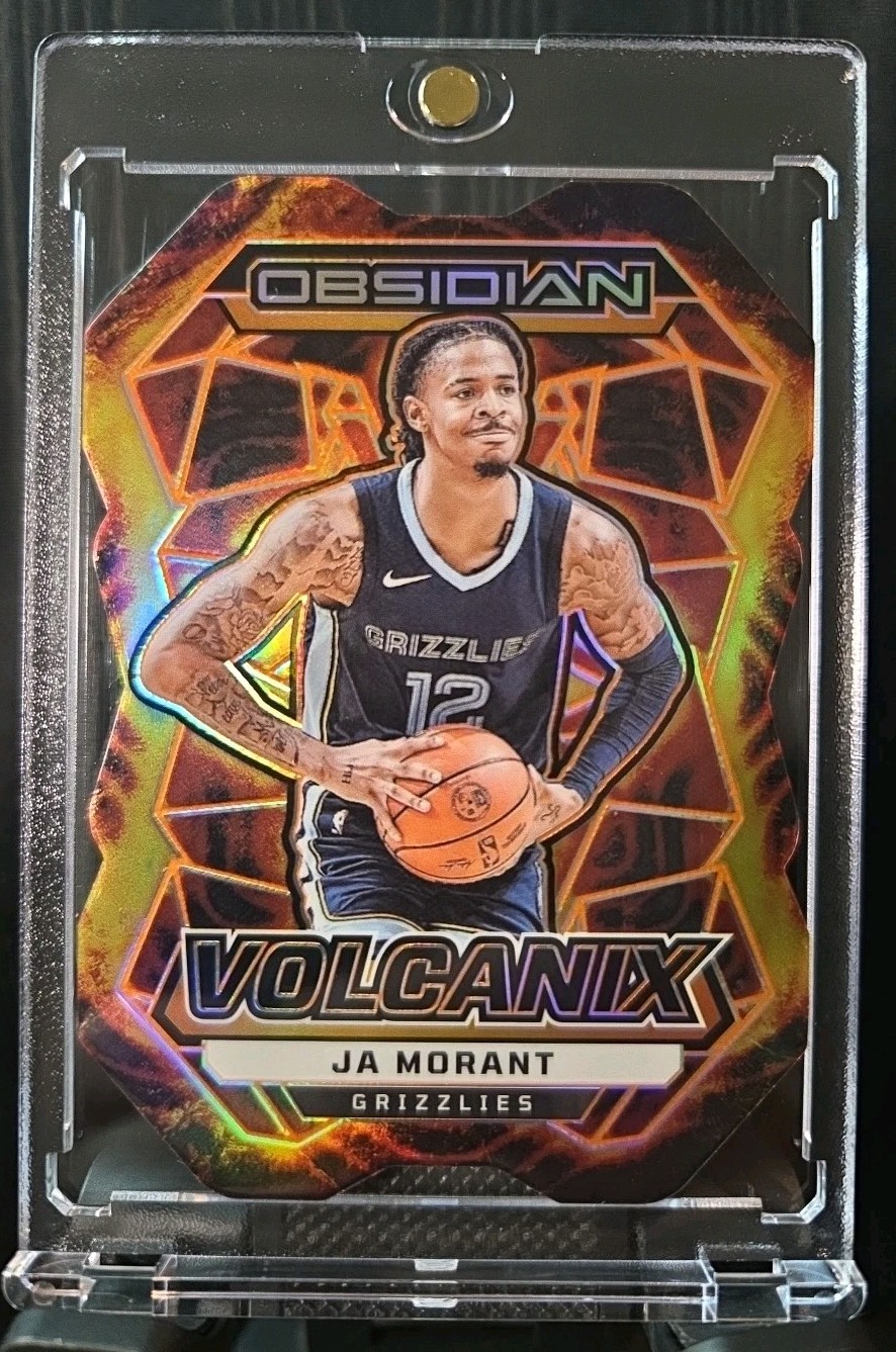 Ja Morant 2023-24 Panini Obsidian Volcanix #32 SSP - Case Hit - MEMPHIS GRIZZLES