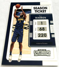 2021-22 Panini Contenders Basketball T.J. Warren Indiana Pacers Season Ticket