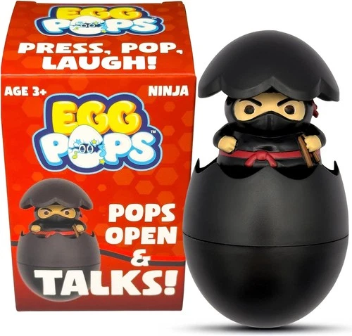Egg Pops Talking Character - Pops Up & Talks, Easter Basket Stuffers for Teens &