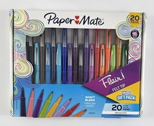 New Paper Mate Flair Felt Tip Pens Medium Point 0.7 mm 20pk Special Edition