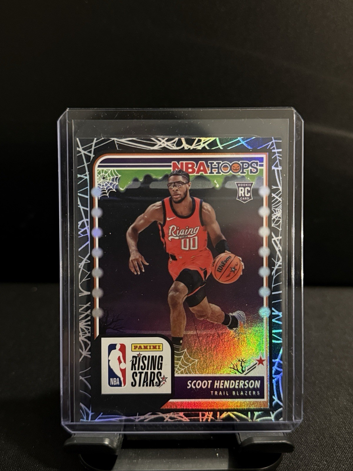 2023-24 Panini Haunted Hoops - Rising Stars Scoot Henderson #280 Holo Webs (RC)