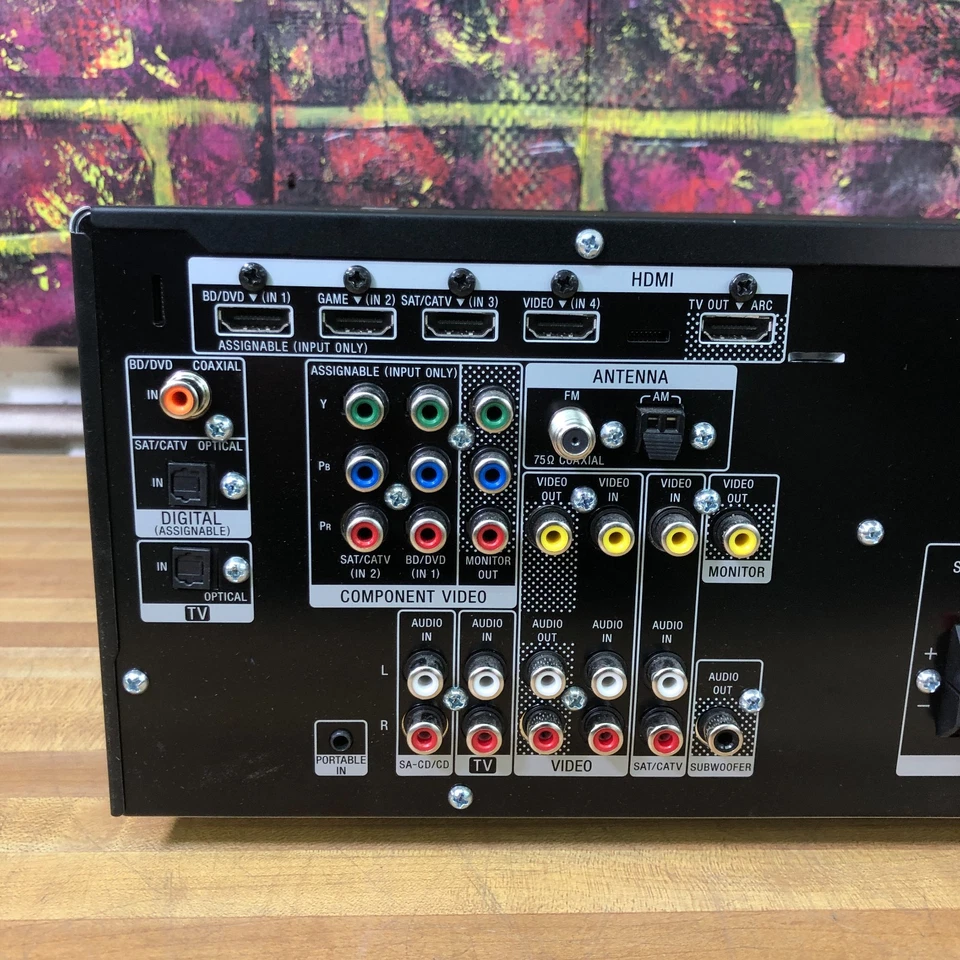 Sony STR-DH520 7.1 Ch HDMI Home Theater Surround Sound Receiver No Remote Tested - Image 4 of 4