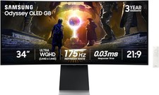 New Samsung 34" Odyssey OLED G8 (G85SD) UWQHD 175Hz 0.03ms Curved Gaming Monitor