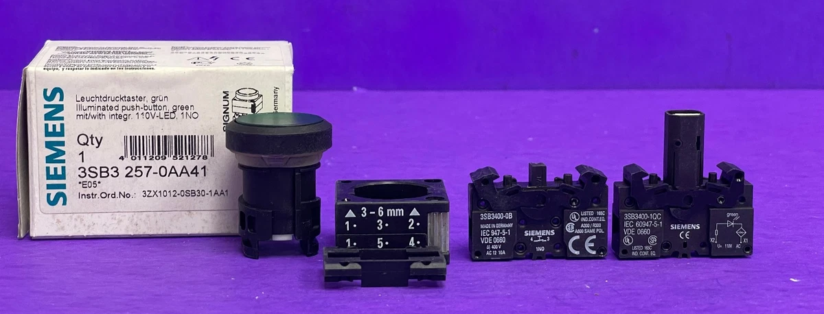 Selettore Rotativo Siemens 3SB1200-2AB53 Usato – 3 Posizioni 1-0-2, Anello Nero Incluso - Foto 3