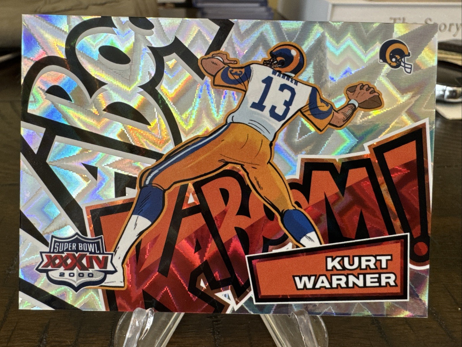 Kurt Warner 2025 Panini Absolute Football Super Bowl XXXIV Kaboom!🔥SSP🔥