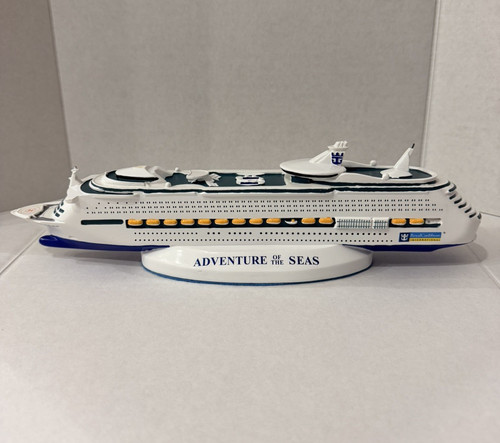 Royal Caribbean ADVENTURE OF THE SEAS Cruise Ship Model 12” Souvenir READ