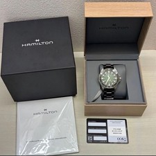 Hamilton Khaki Navy Scuba Auto H82525160 Green Stainless Case 43mm Watch 2
