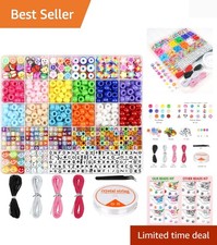 Bracelet Making Kit, Beads for Bracelets Making Pony, Kandi, Polymer Clay, Sm...