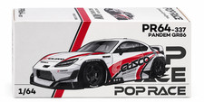 POP RACE Toyota Pandem GR86 "Cusco" White with Racing Graphics 1/64