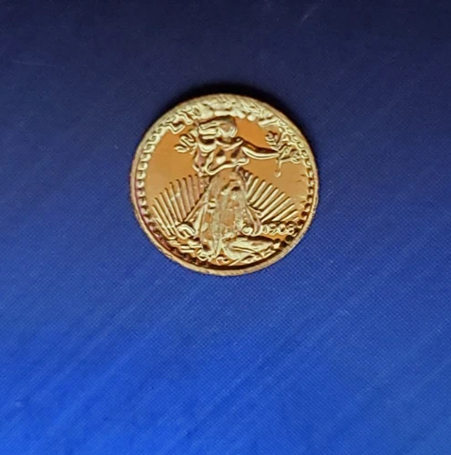 Vintage Gold The Royal Flying Liberty with Eagle Liberty Gold Proof LiKE .2gram0