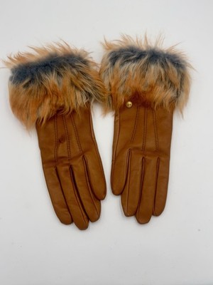 UGG THREE POINT LONG CHESTNUT GLOVES Small