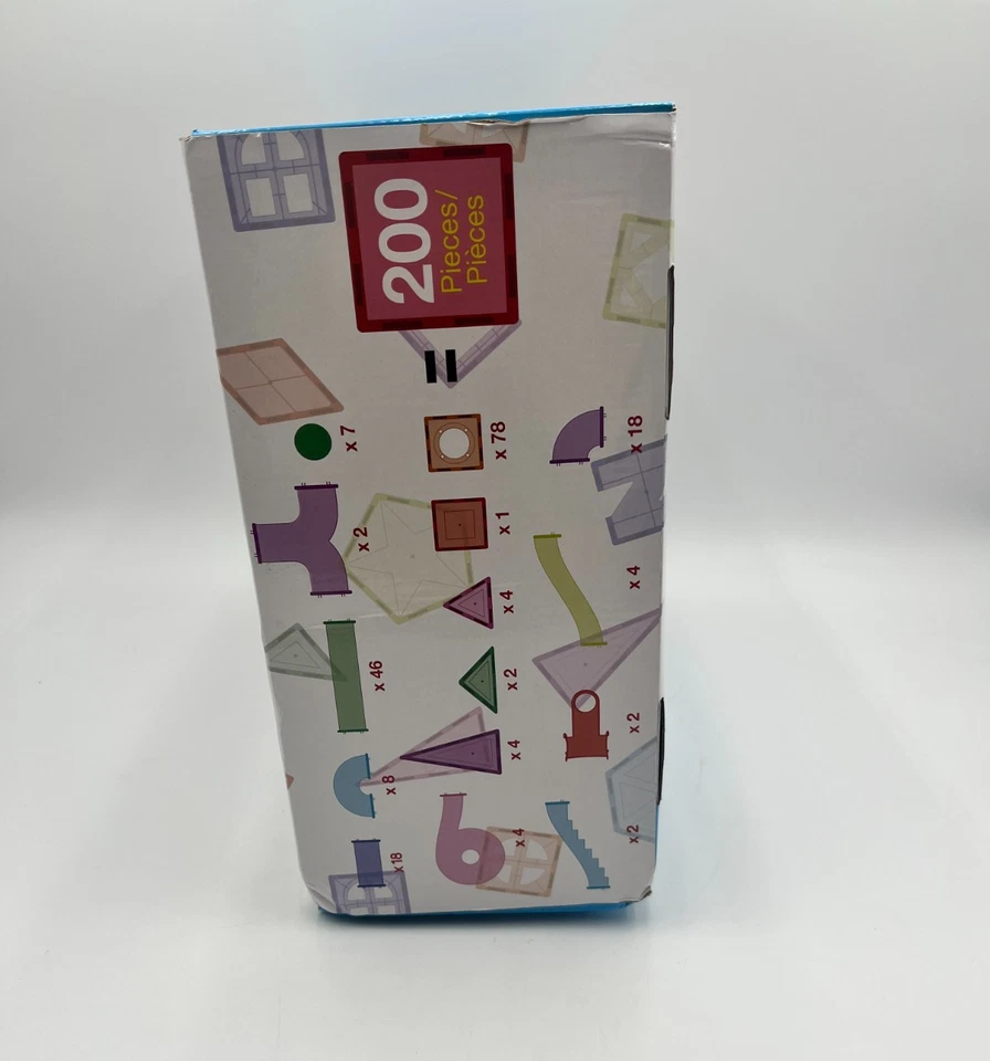 Picasso Tiles 200pc Magnetic LED Marble Run Building Block Set - Image 3 of 4