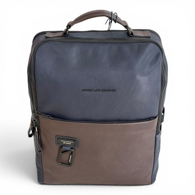 PIQUADRO Herren Rucksack Backpack Leder with computer made in italy notebook