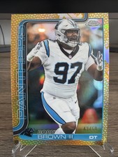 2025 Topps Chrome Football #46 Bobby Brown III Gold Pigskin 43/50