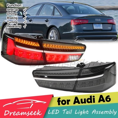 LED Tail Light Assembly For Audi A6 / S6 12-15 Rear W/ Dynamic Turn Signal Lamp