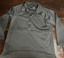 L.L. Bean Women's Quilted 1/4 Zip Pullover Sweater Size XL Reg Black item 516002