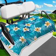 Tropical Golf Cart Seat Covers, Breathable Microfiber Golf Cart Seat Towel Bl...