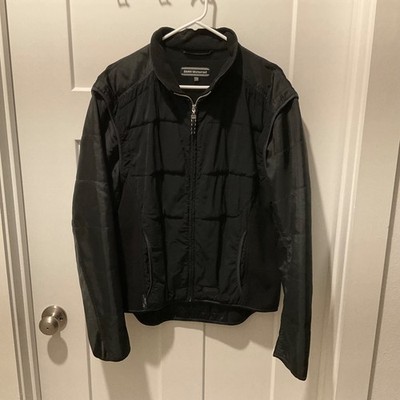 BMW Motorrad Convertible Jacket / Vest Black Removable Sleeves Size XL 