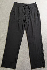 Planet Koi Women s Solid Black Drawstring Medical Scrub Pants / Size Medium