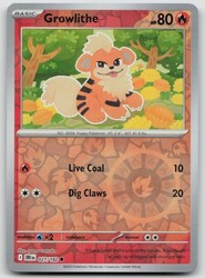 Growlithe 027/182 Reverse Holo Common SV10: Destined Rivals