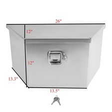 26x12x12 Aluminum Trailer Tongue Tool Box Truck Pickup Rv Storage Tool Box 26x12x12 Aluminum Trailer Tongue Tool Box Truck Pickup Rv Storage Tool Box