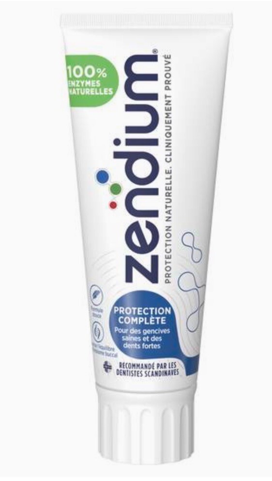 Zendium dentifrice protection complete lot de 3 x 75ml contre les aphtes et la sensibilite
