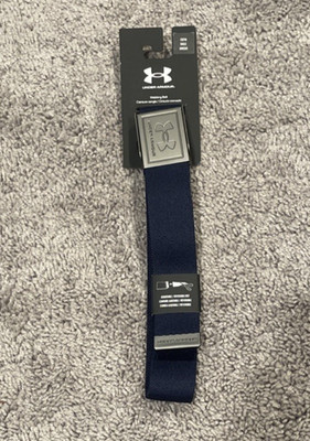 Under Armour Men s Blue Reversible Stretch Webbing Golf Belt OSFM Brand New