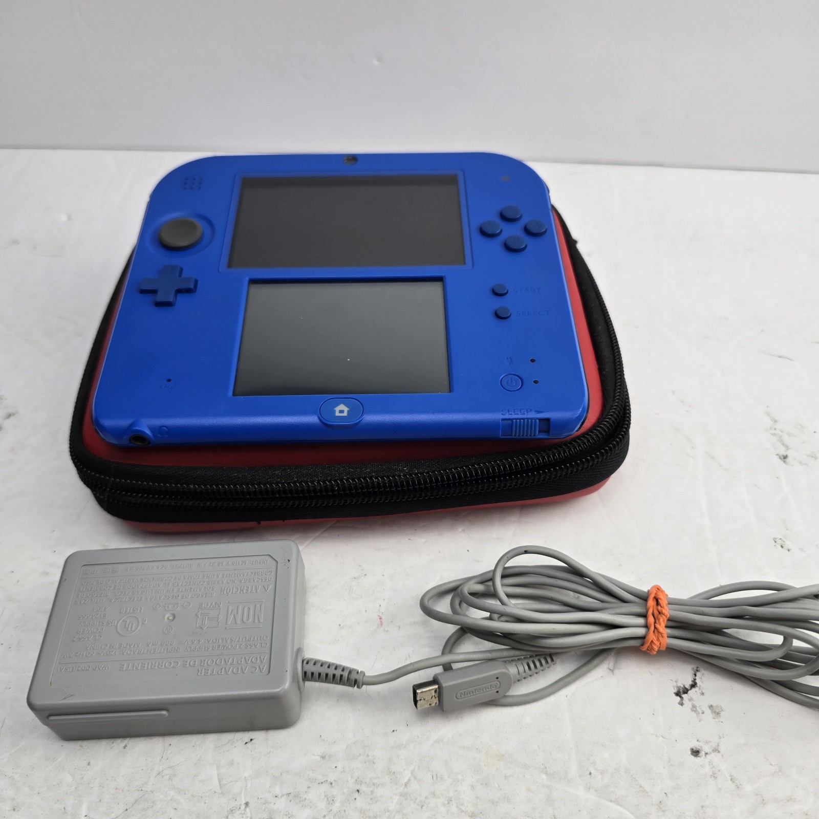 Nintendo 2DS Electric Blue 2 Gaming Handheld System w/ Charger