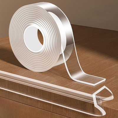 0.8 in x 9.84 FT,Clear Edge Protector Strip Sharp Edge Wrap Cover Tape, Self ...