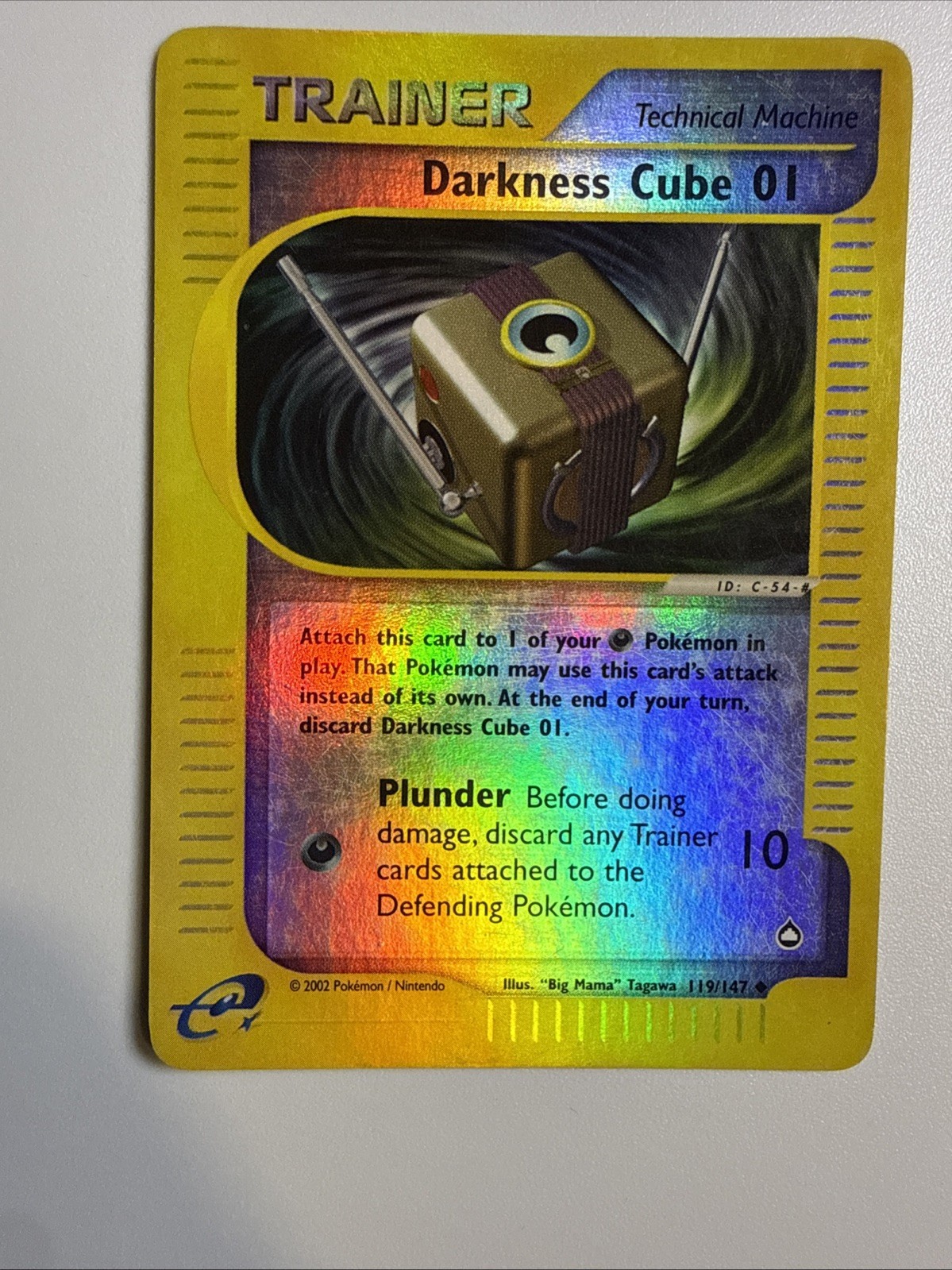 Darkness Cube 01 - 119/147 - Pokemon Aquapolis Reverse Holo LP